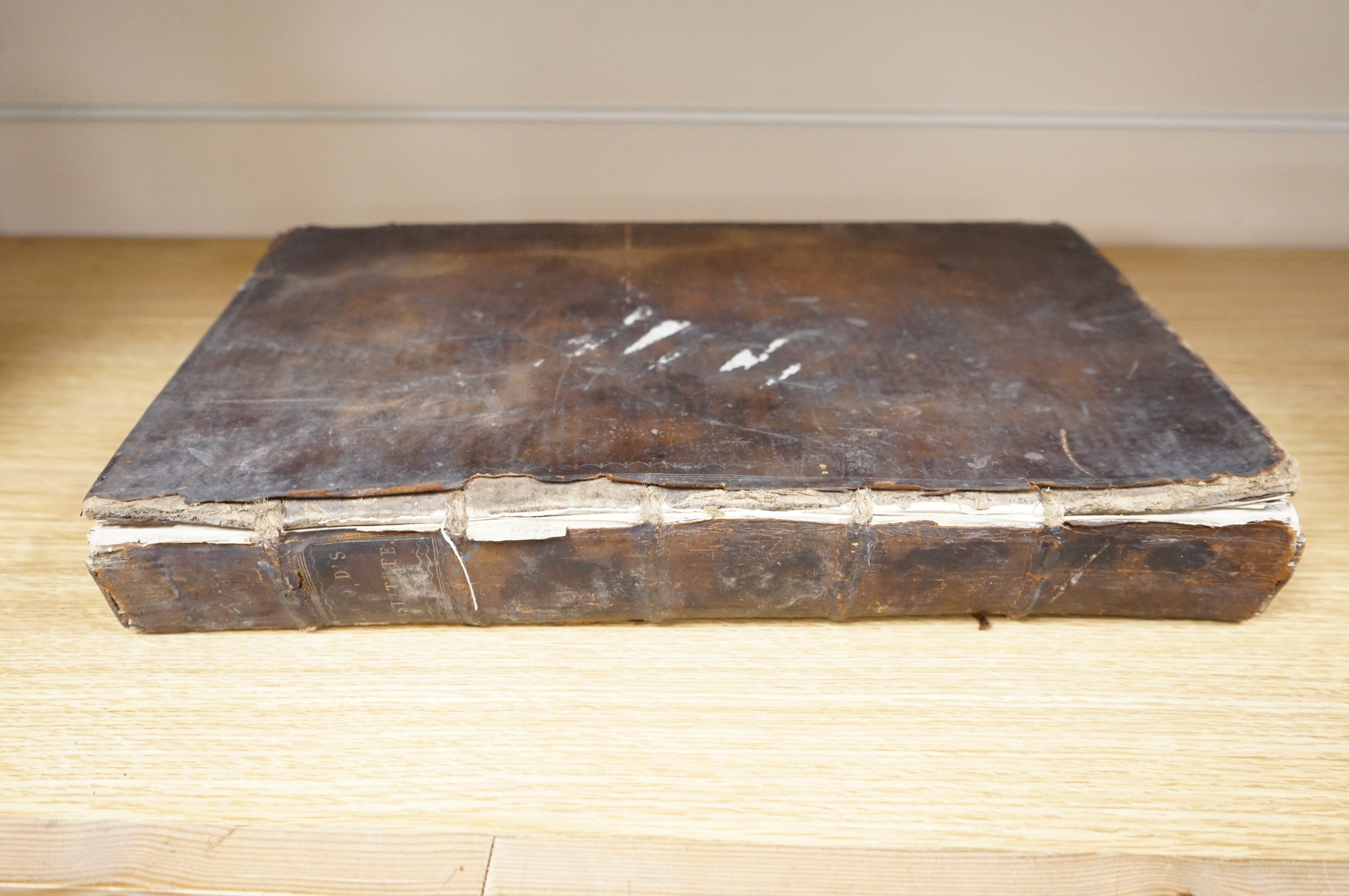 Wood, Thomas - An Institute of the Laws of England ... 8th edition, with great additions ... contemp. calf, folio. 1754